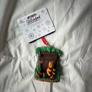 Disney Sketchbook Winnie the Pooh Ornament with Green and Yellow Accents